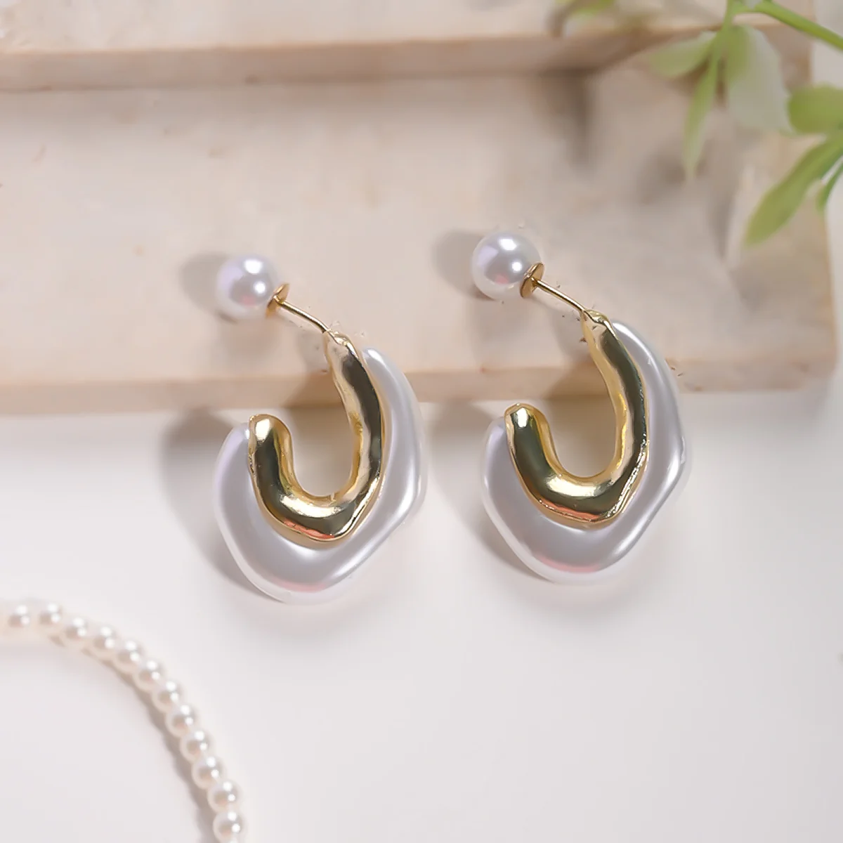 A Pearl Of Wisdom Hoop Earrings - Image 10