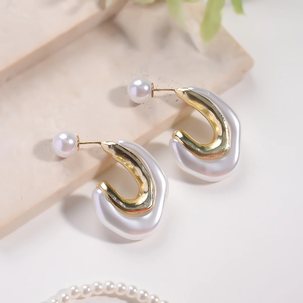 A Pearl Of Wisdom Hoop Earrings - Image 11
