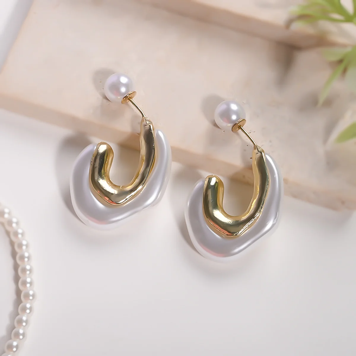 A Pearl Of Wisdom Hoop Earrings - Image 12