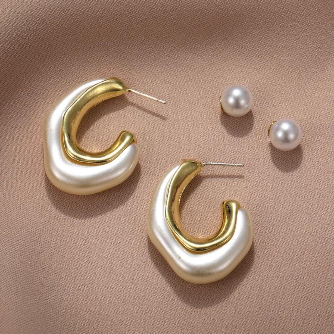 A Pearl Of Wisdom Hoop Earrings - Image 3