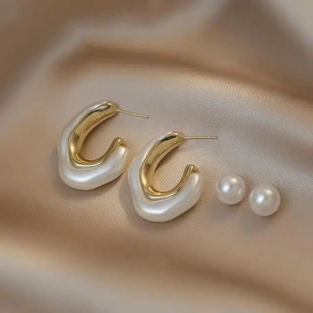A Pearl Of Wisdom Hoop Earrings - Image 4