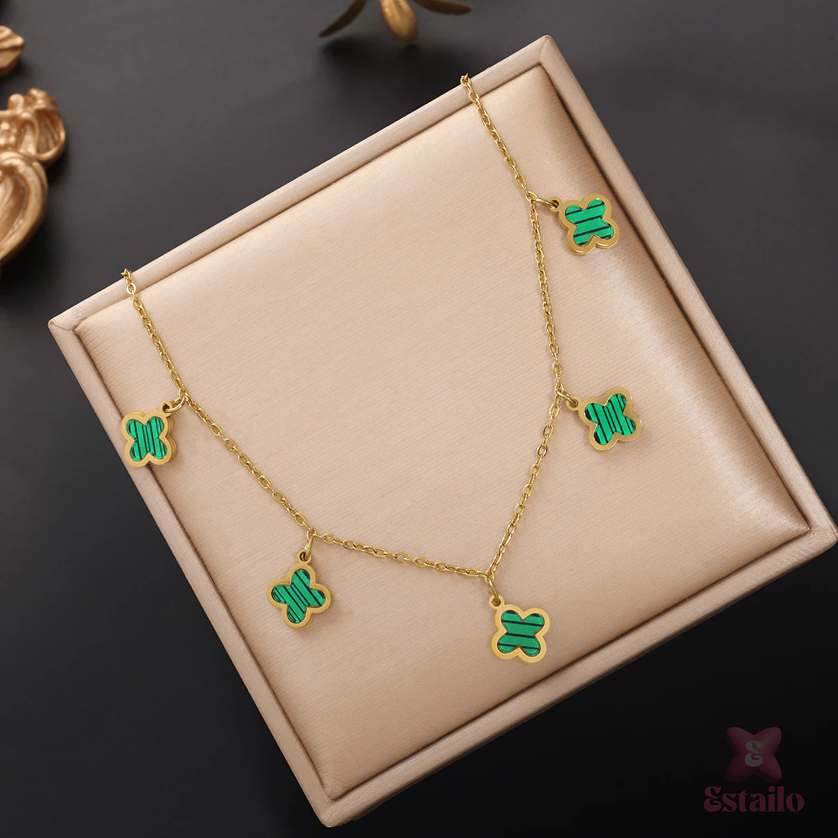 Alhambra Green Clover Necklace - Image 2