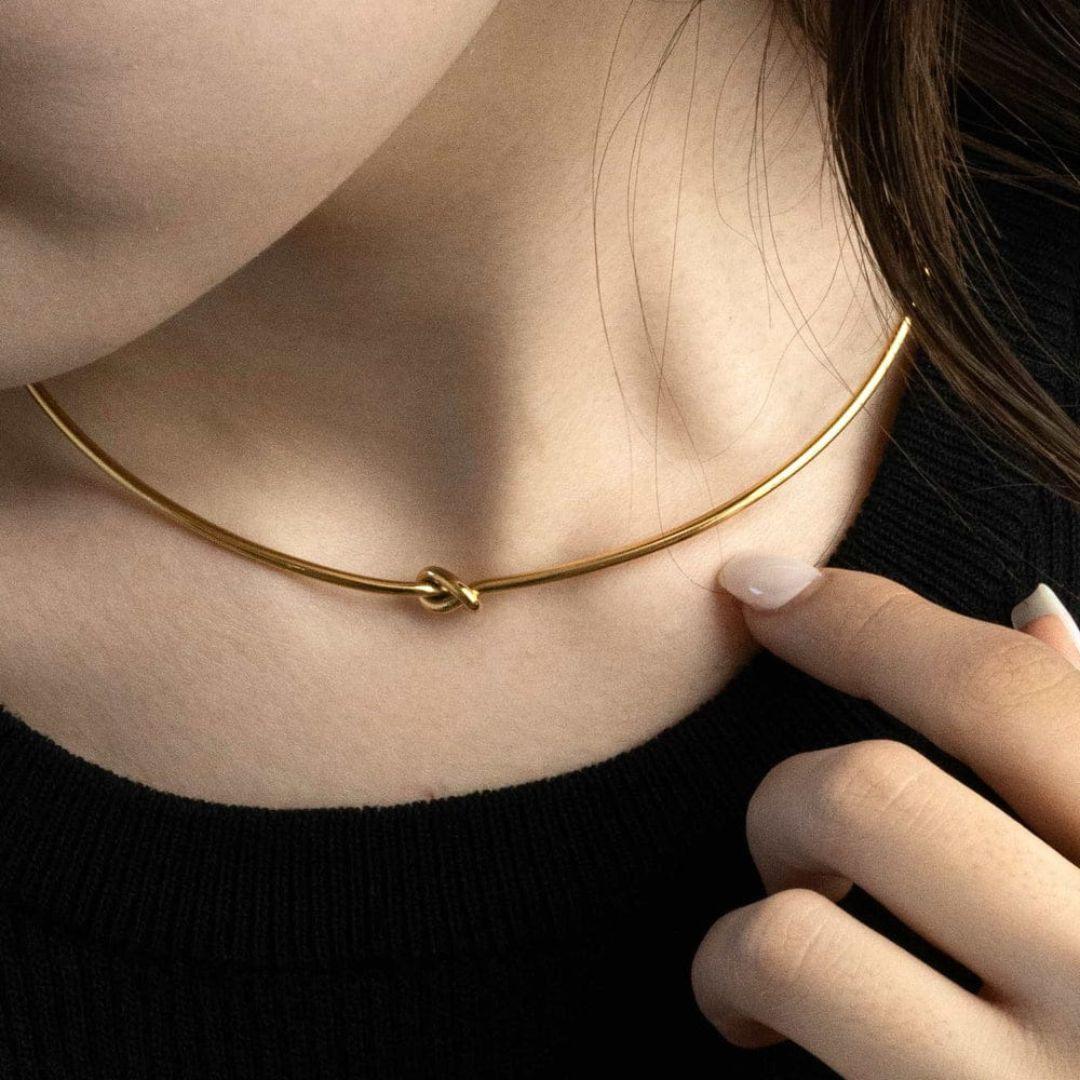 Knot Statement Neckpiece And Bracelet - Image 11