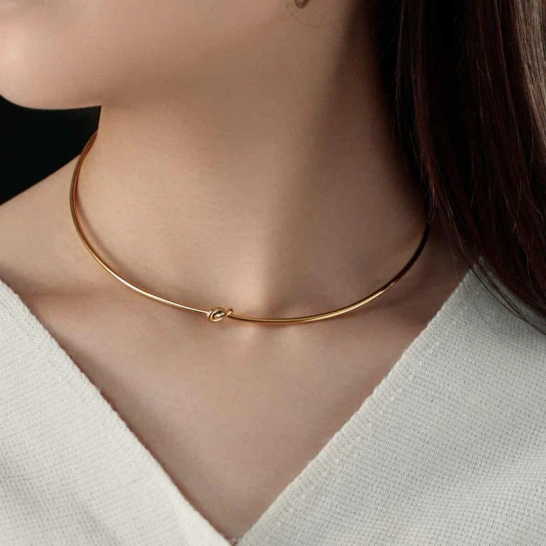 Knot Statement Neckpiece And Bracelet - Image 12