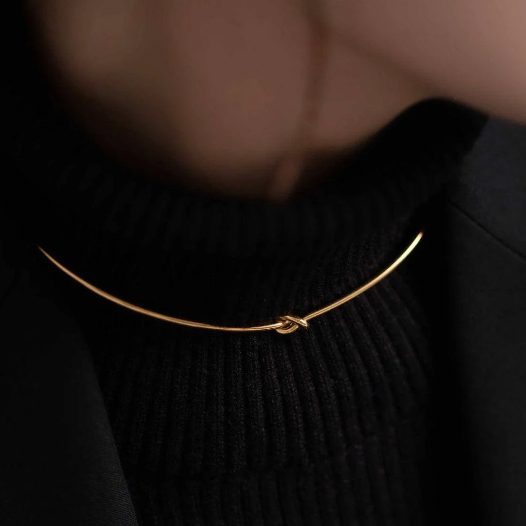Knot Statement Neckpiece And Bracelet - Image 14