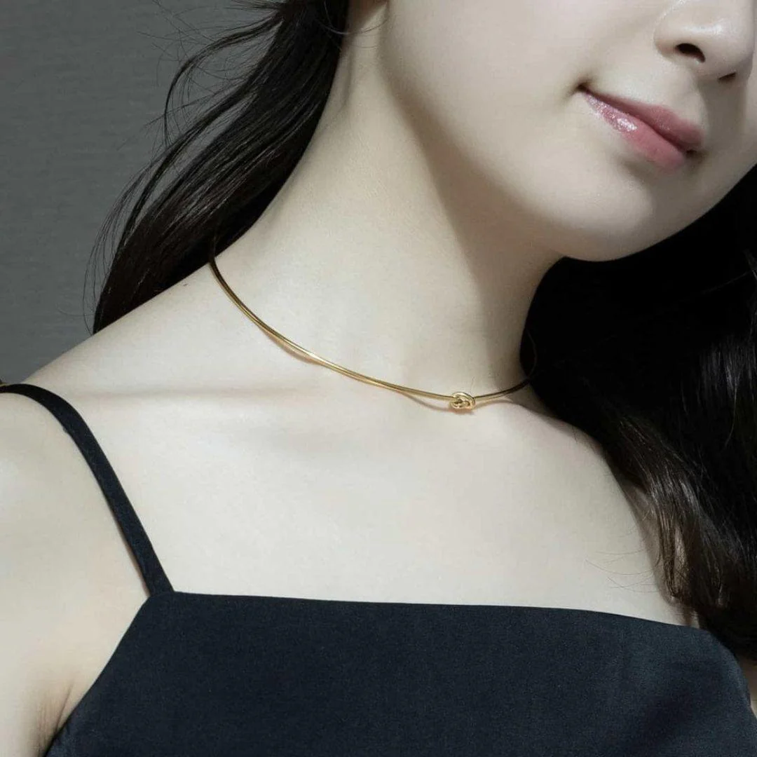Knot Statement Neckpiece And Bracelet - Image 4
