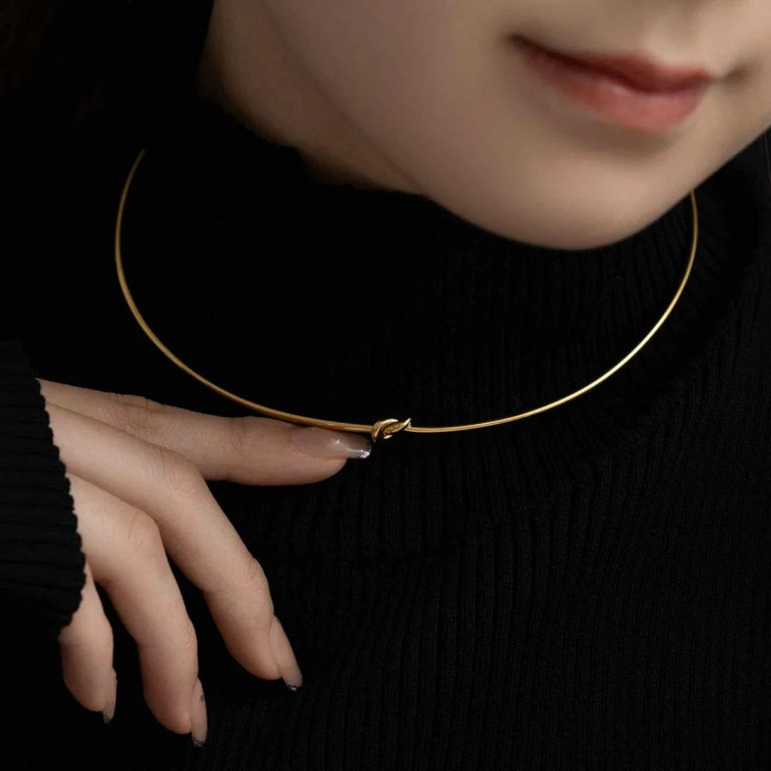 Knot Statement Neckpiece And Bracelet - Image 6