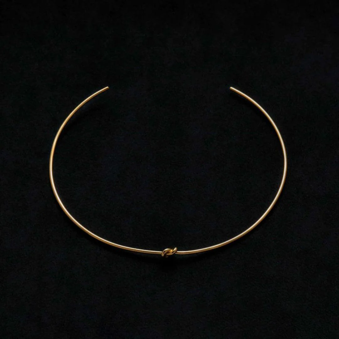 Knot Statement Neckpiece And Bracelet - Image 8