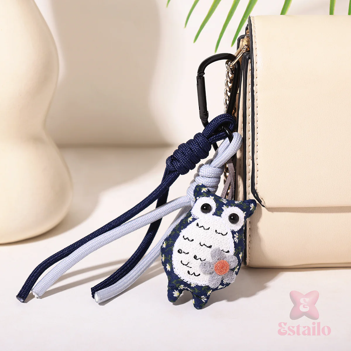 Blossom Belly Owl Bag Charm