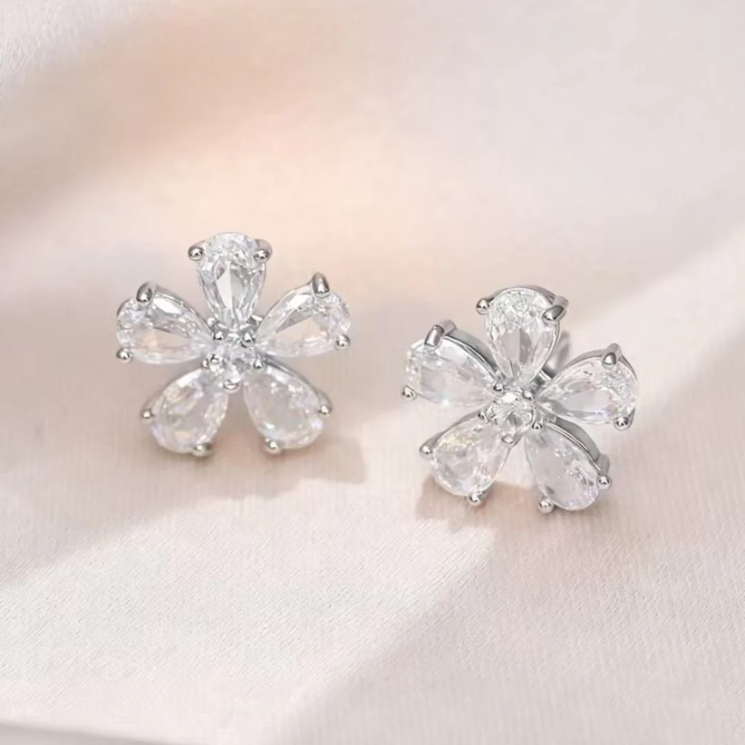 Blossom Crystal Earrings - Image 3