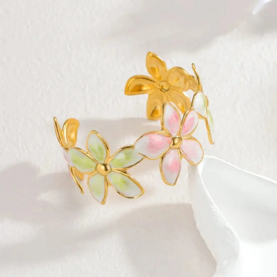 Blossom Glow Cuff Bracelet - Image 3