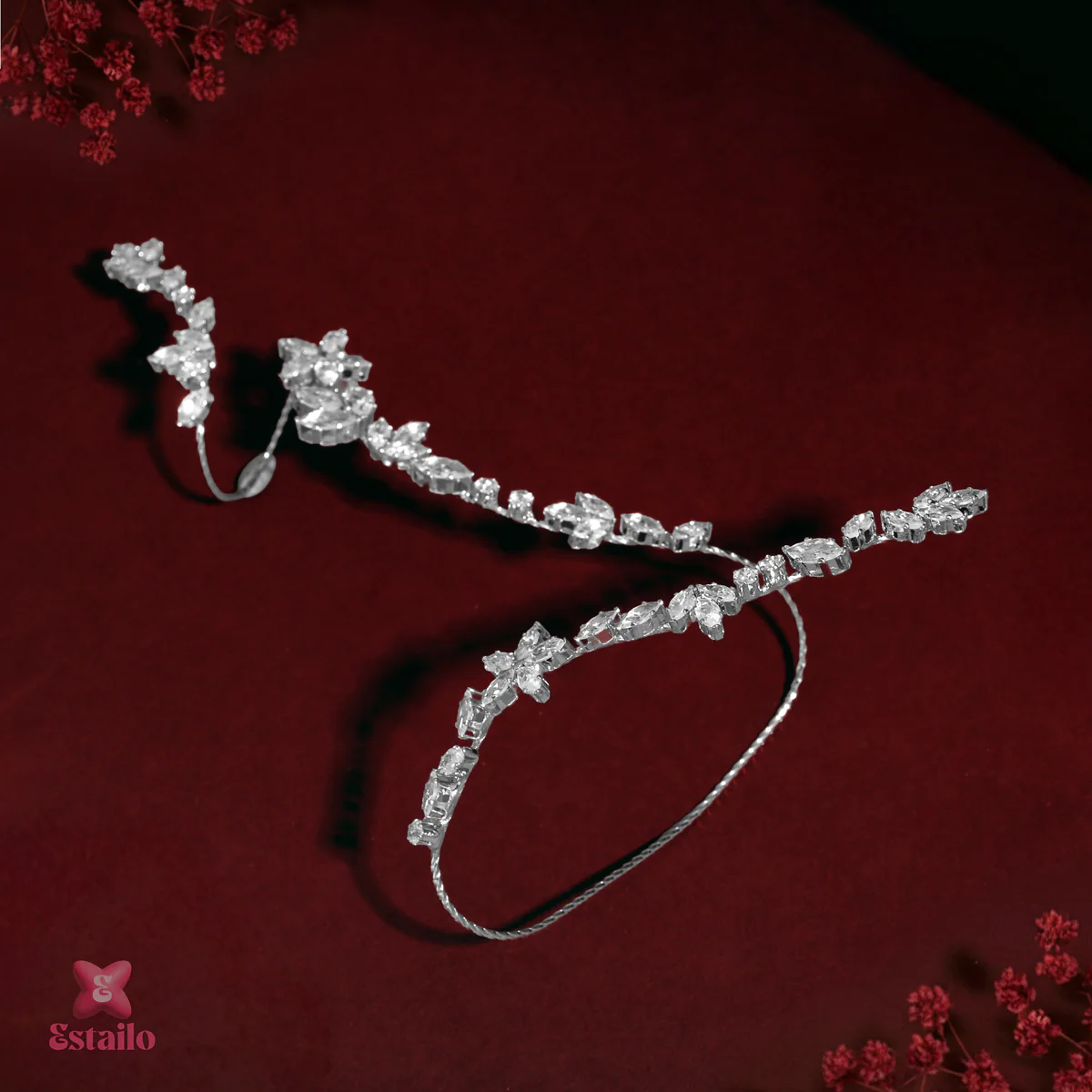 Blossom Solitaire Hand Jewellery - Image 2