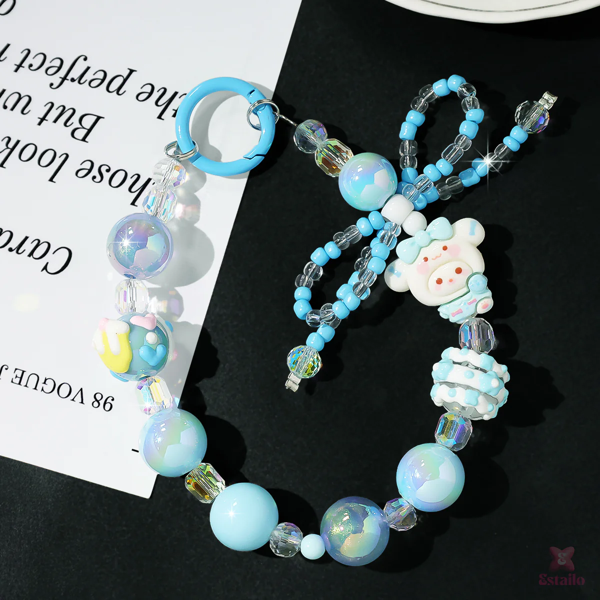 Blue Belle Phone Charm