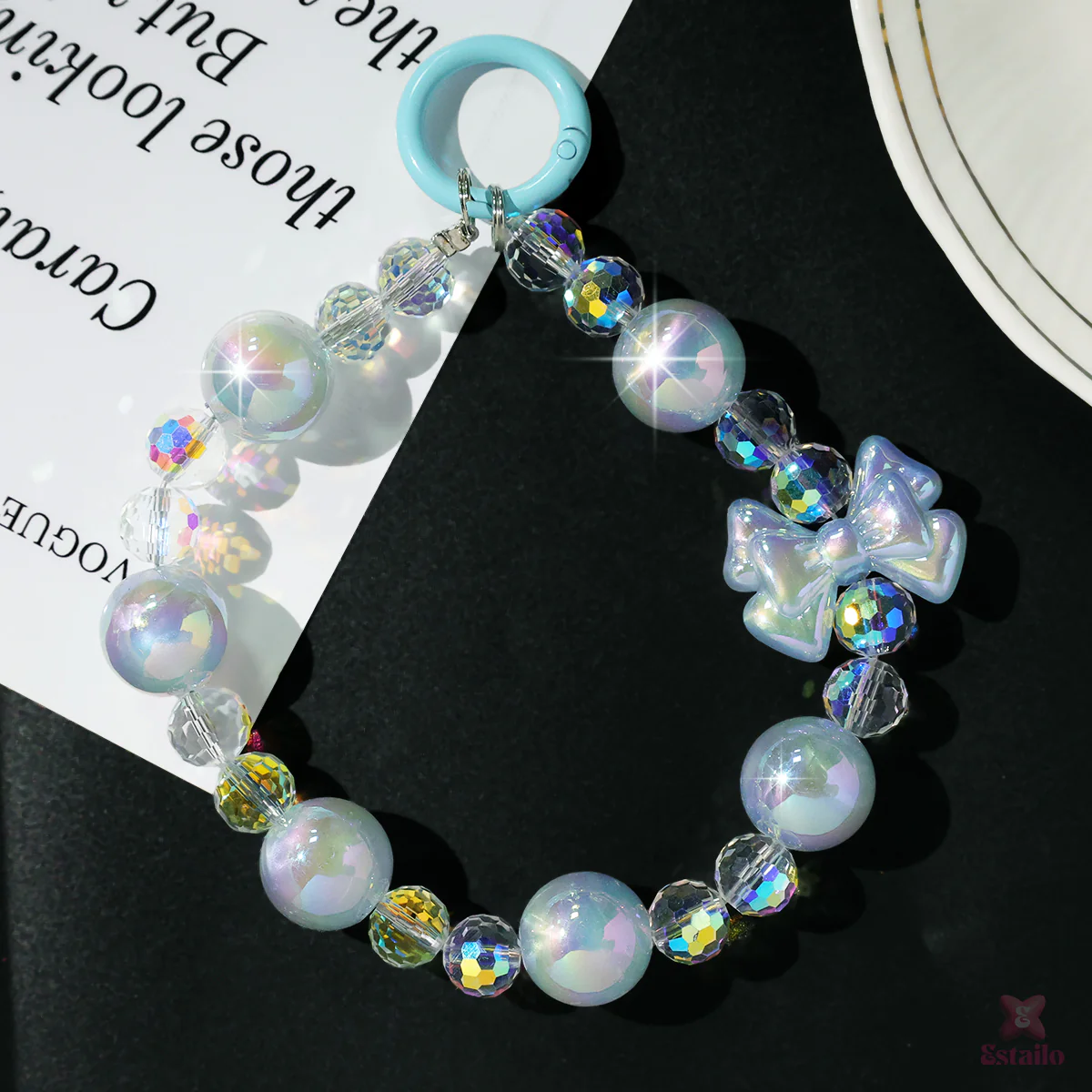Boba Bow Sparkle Phone Charm - Image 2