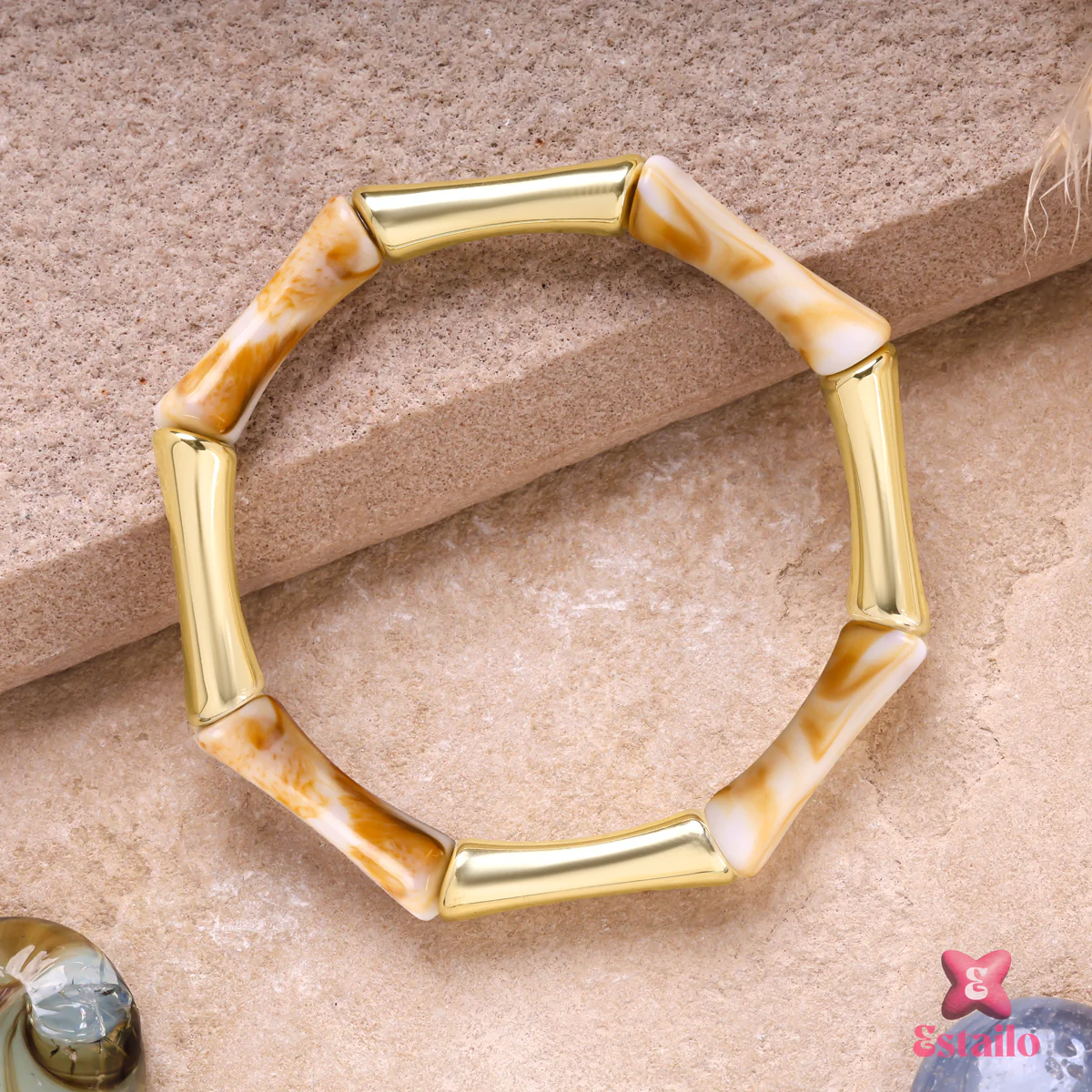 Boho-Chic Bamboo Bracelet - Image 3