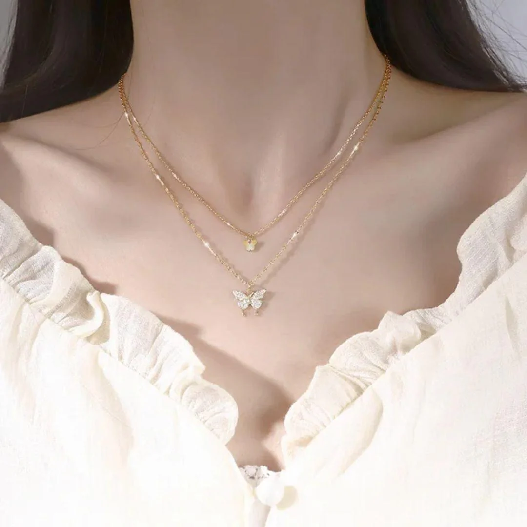 Bounded Butterfly Neckpiece