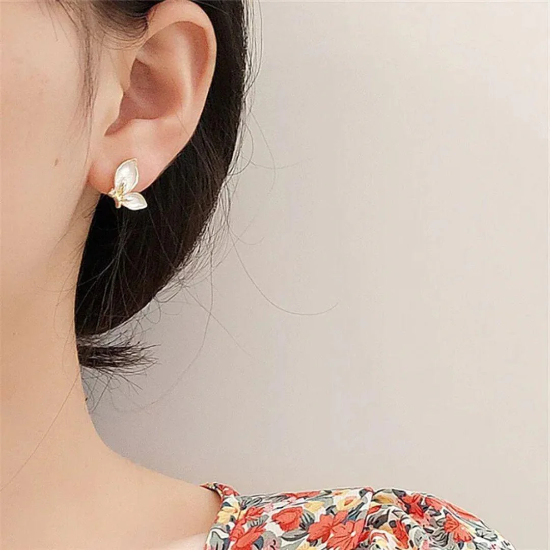 Rose Gold Butterfly Earring - Image 2