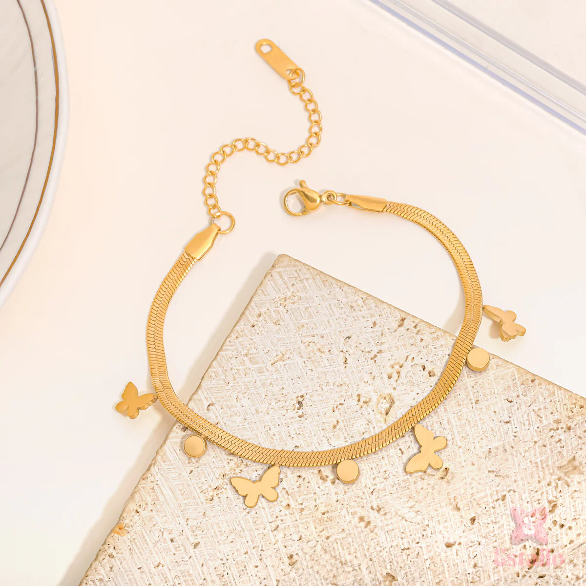 Butterfly Glint Snake Bracelet - Image 3