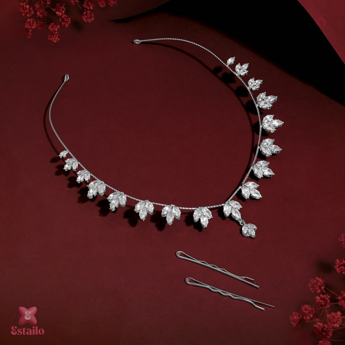Celestial Silver Solitaire Hair Accessories