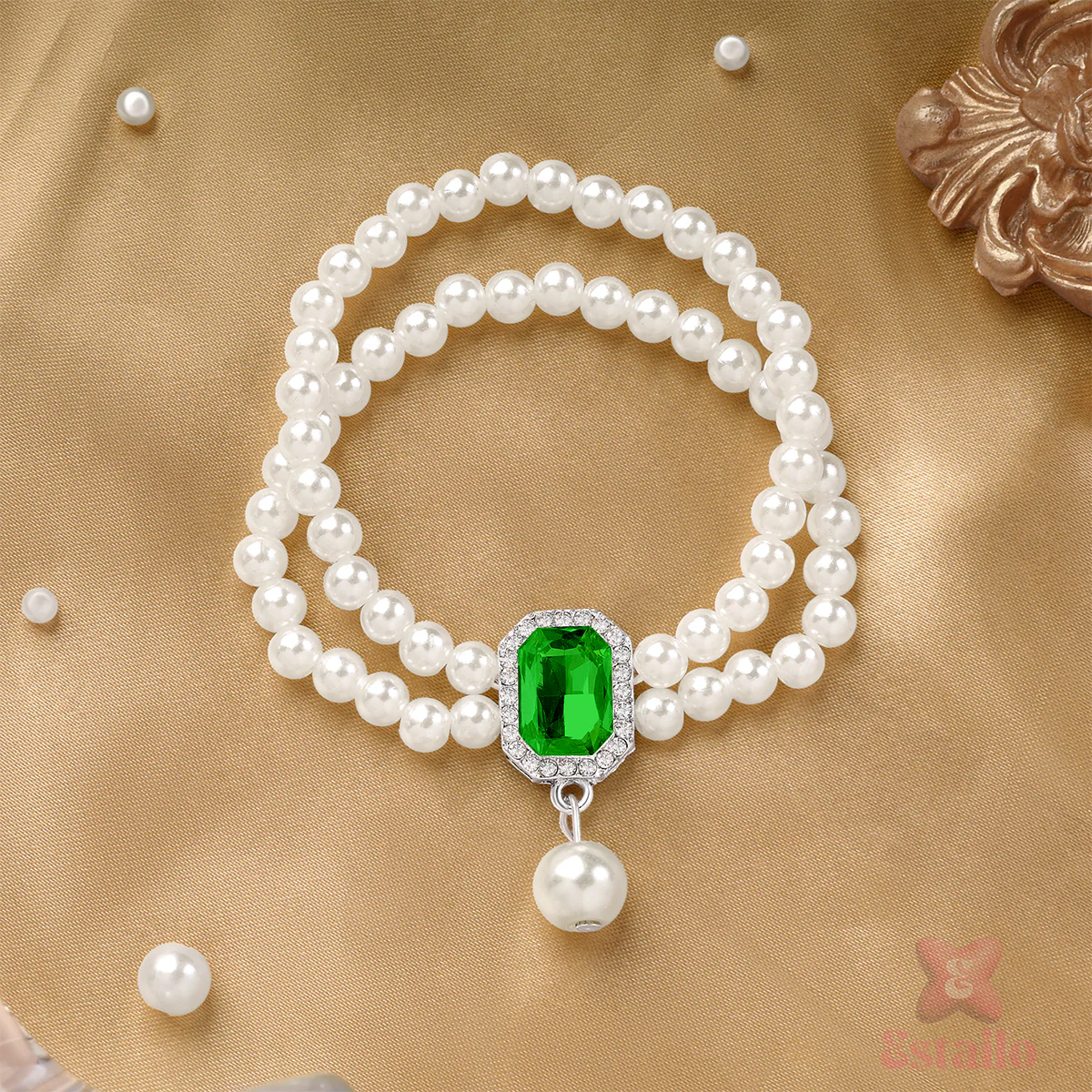 Classic Elegance Pearl Bracelet - Image 2