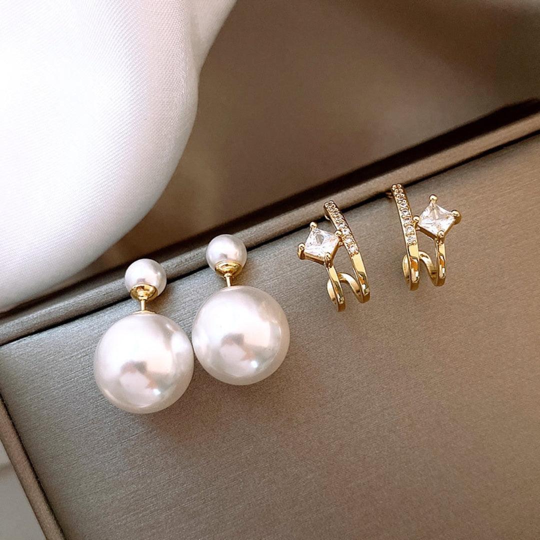 Ivory Pearl Elegance Earring - Image 3