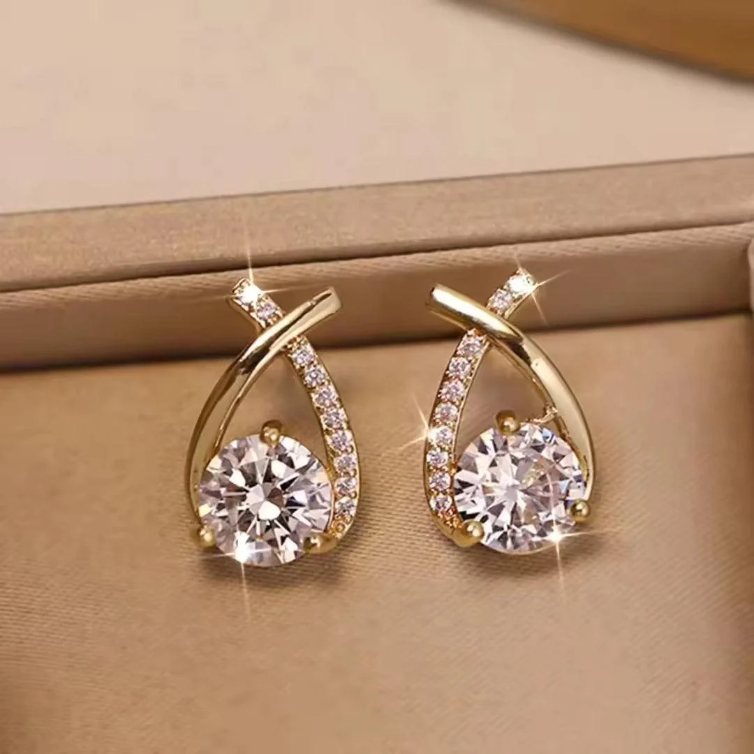 Cross Bling Minimal Earrings - Image 9