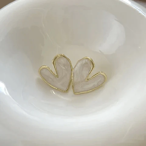 Cut The Crap Heart Earrings - Image 4