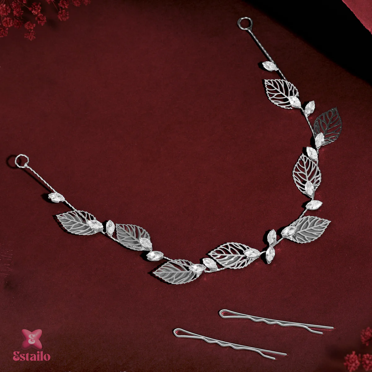 Dainty Rhinestone Solitaire Hair Accessories - Image 2