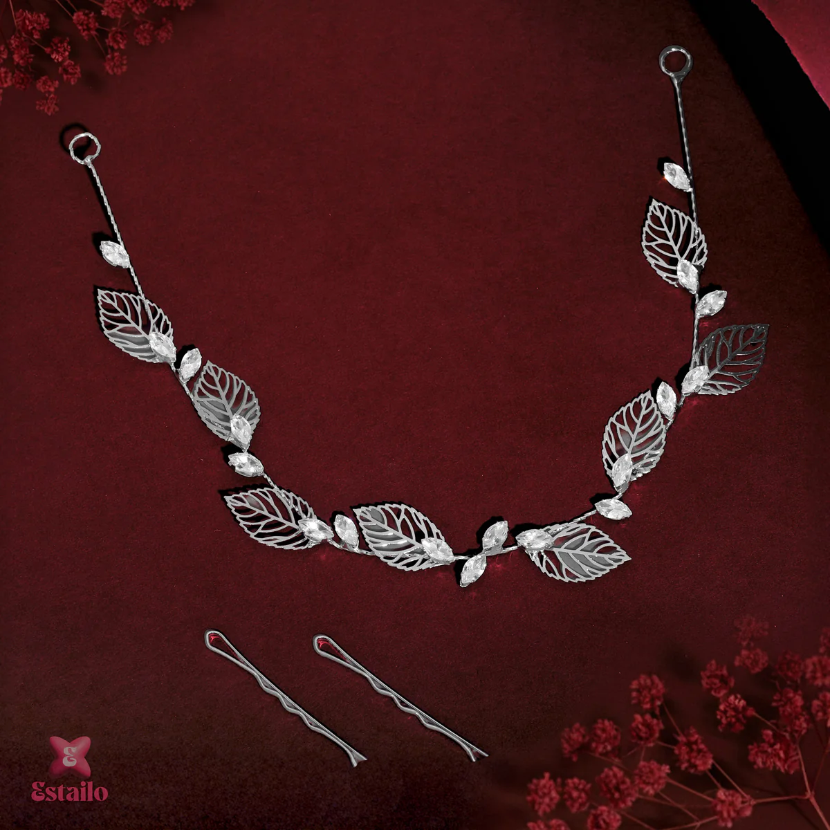 Dainty Rhinestone Solitaire Hair Accessories - Image 4