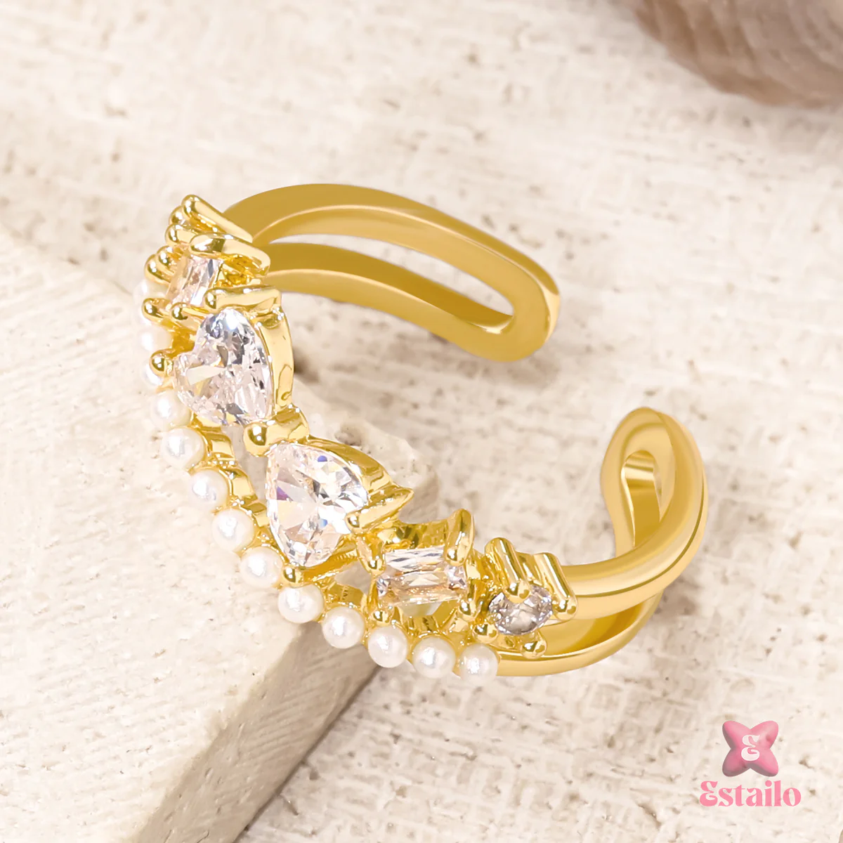 Dainty Royal Embrace Ring - Image 2