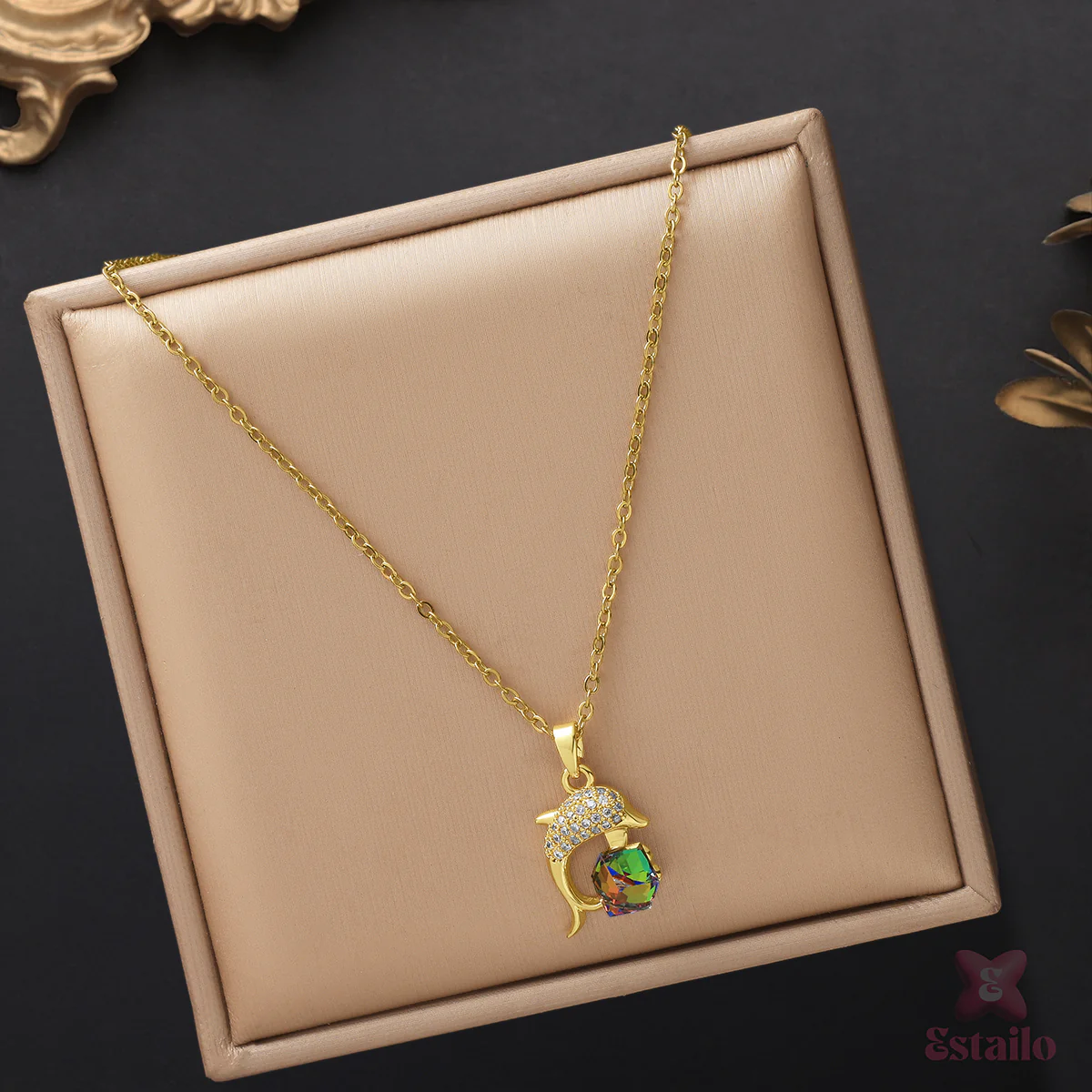 Dolphin's Embrace Necklace - Image 2