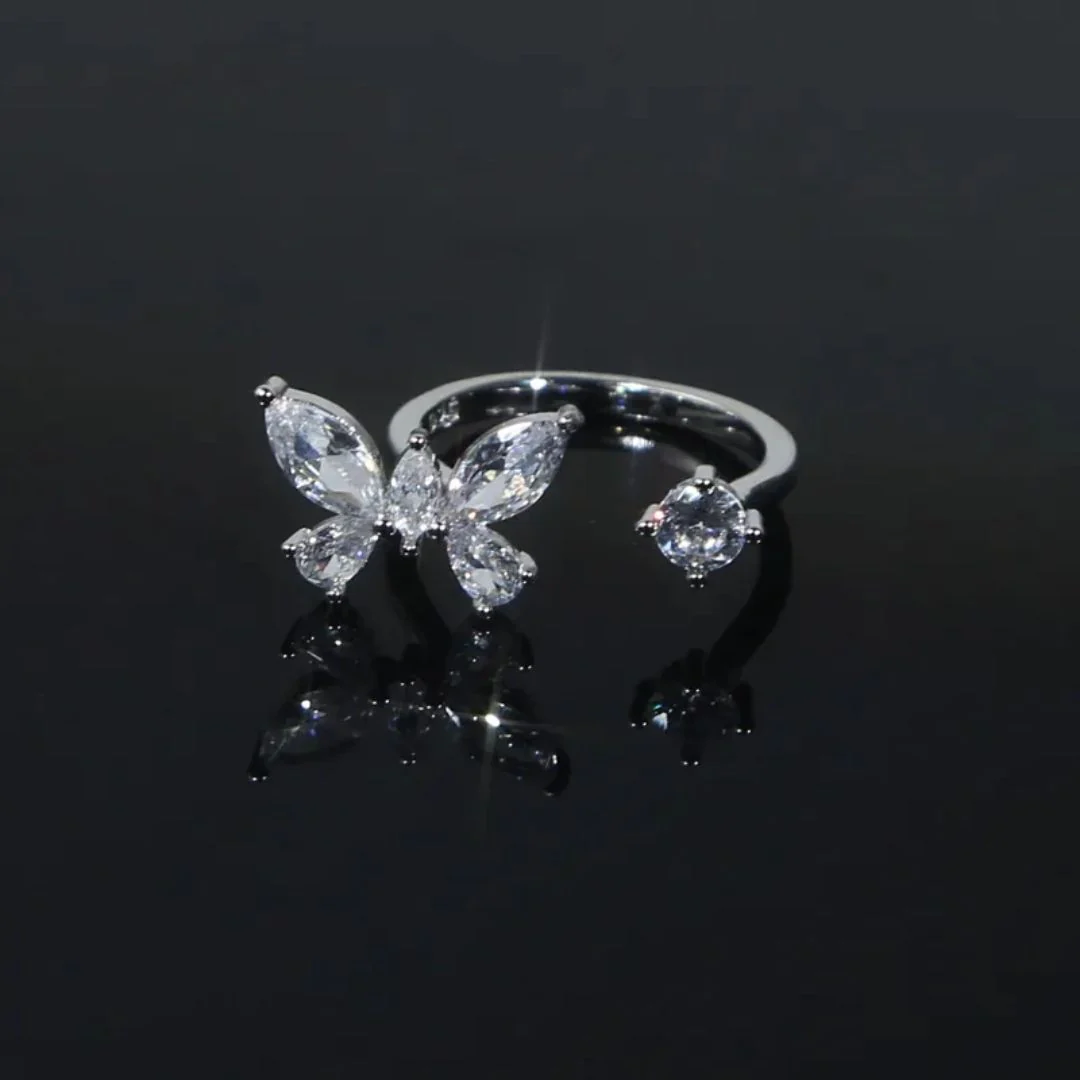 Crystal Butterfly Ring - Image 2