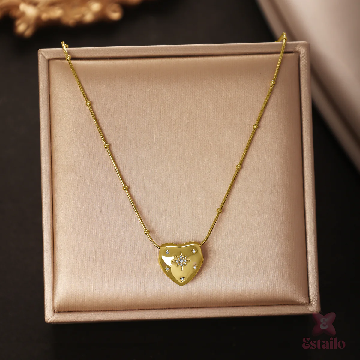 Elegance Heart Charm Necklace - Image 2