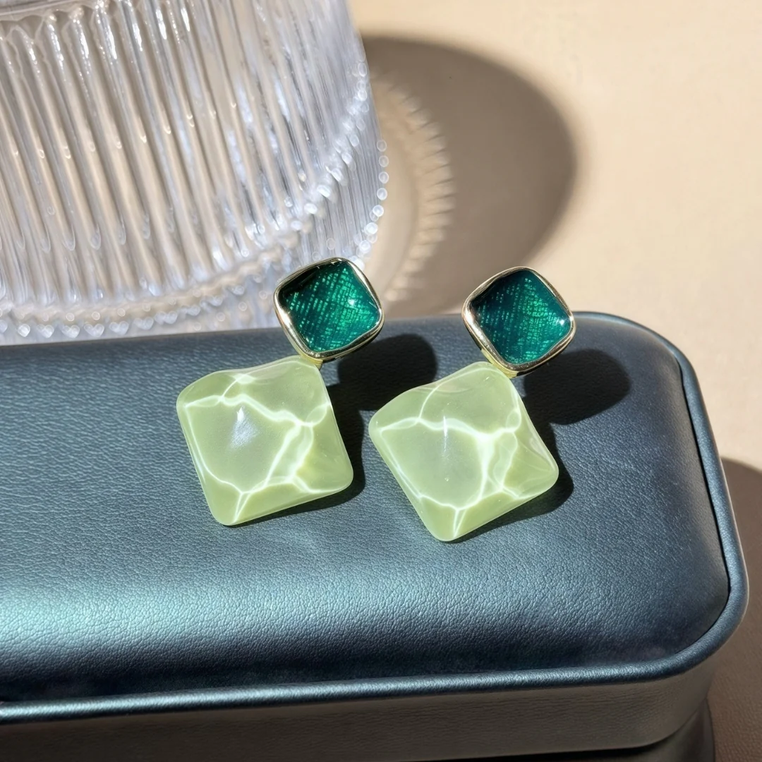 Emerald Envy Drops Earrings - Image 6