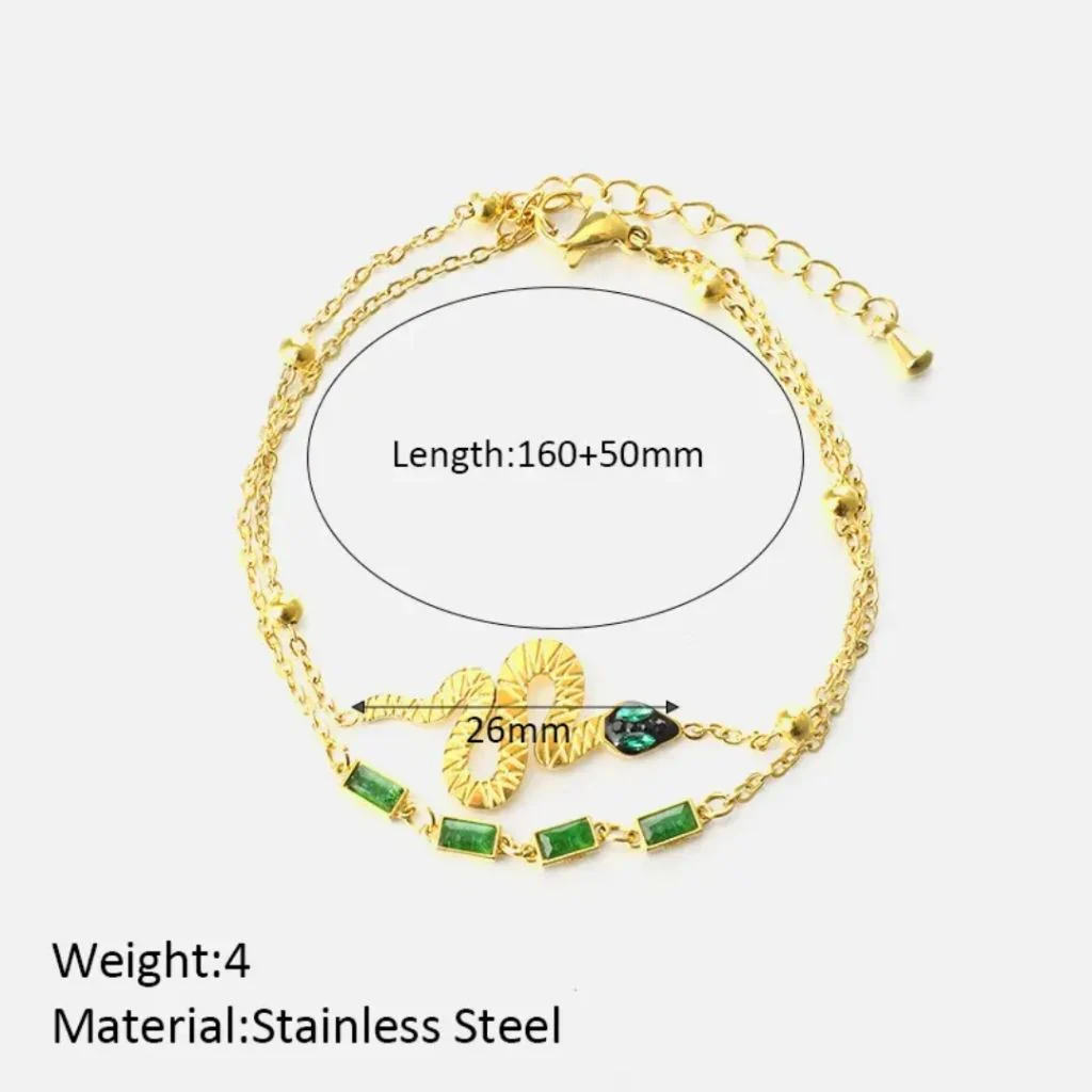 Emerald Serpent Bracelet - Image 6