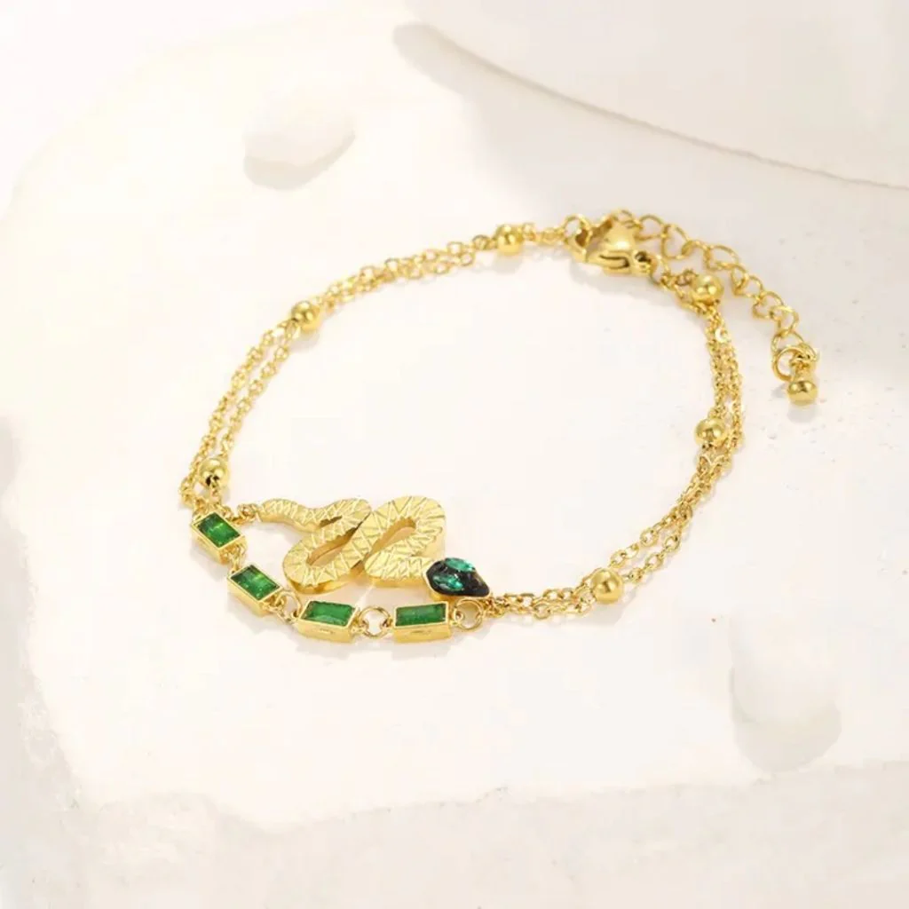 Emerald Serpent Bracelet - Image 7