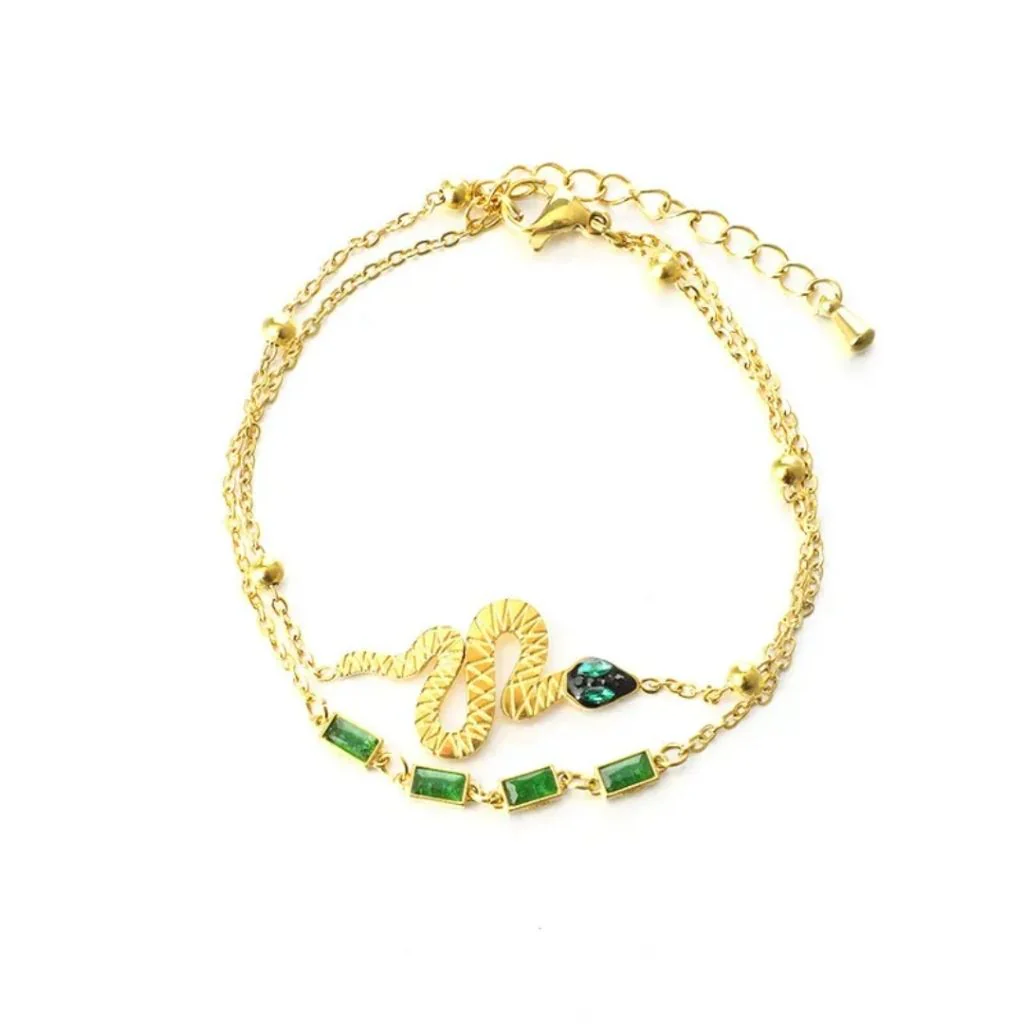 Emerald Serpent Bracelet - Image 8