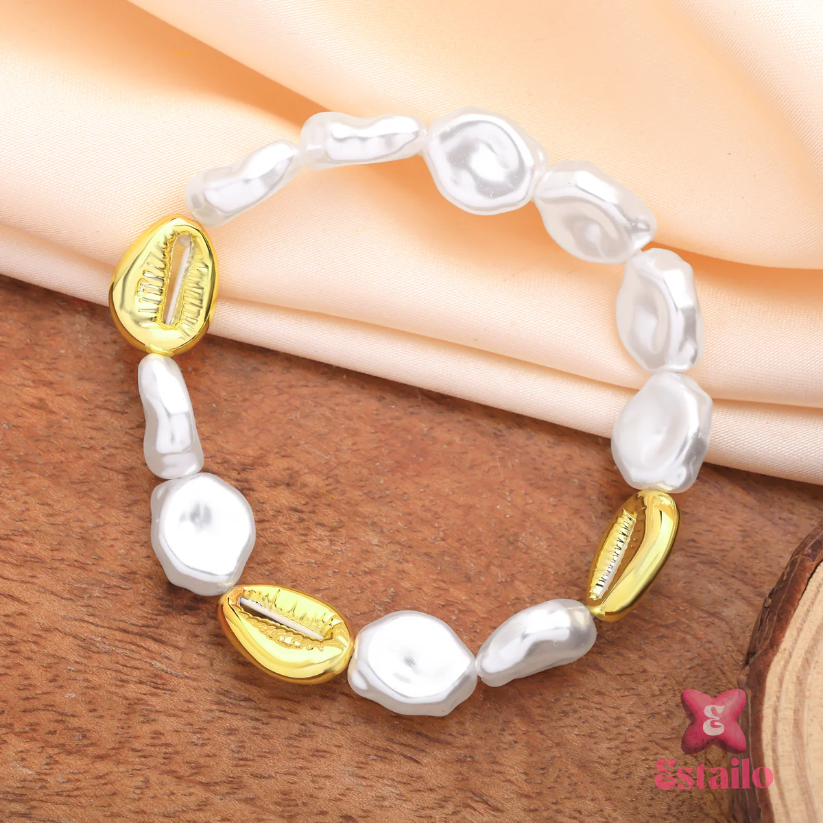Eternal Pearl Shell Bracelet - Image 2