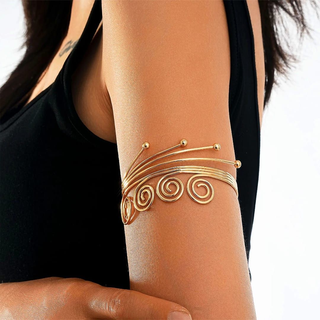 Ethnic Swirling Arm Cuff - Image 3