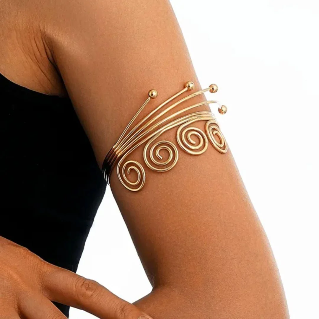 Ethnic Swirling Arm Cuff - Image 5