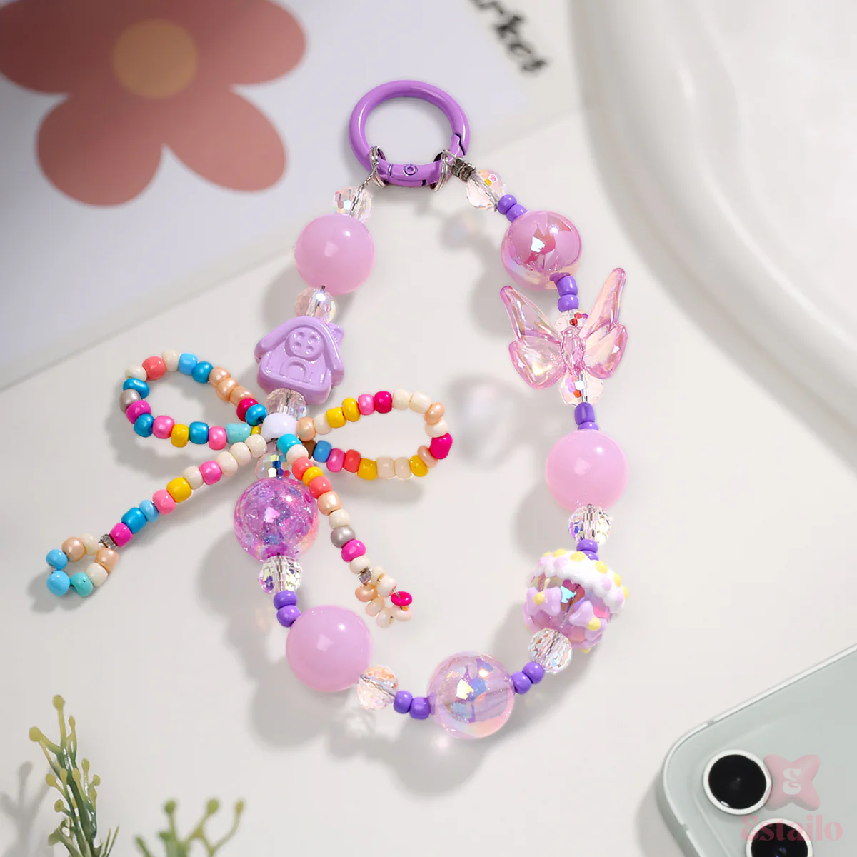 Fairy Bow Flutter Phone Charm - Image 5