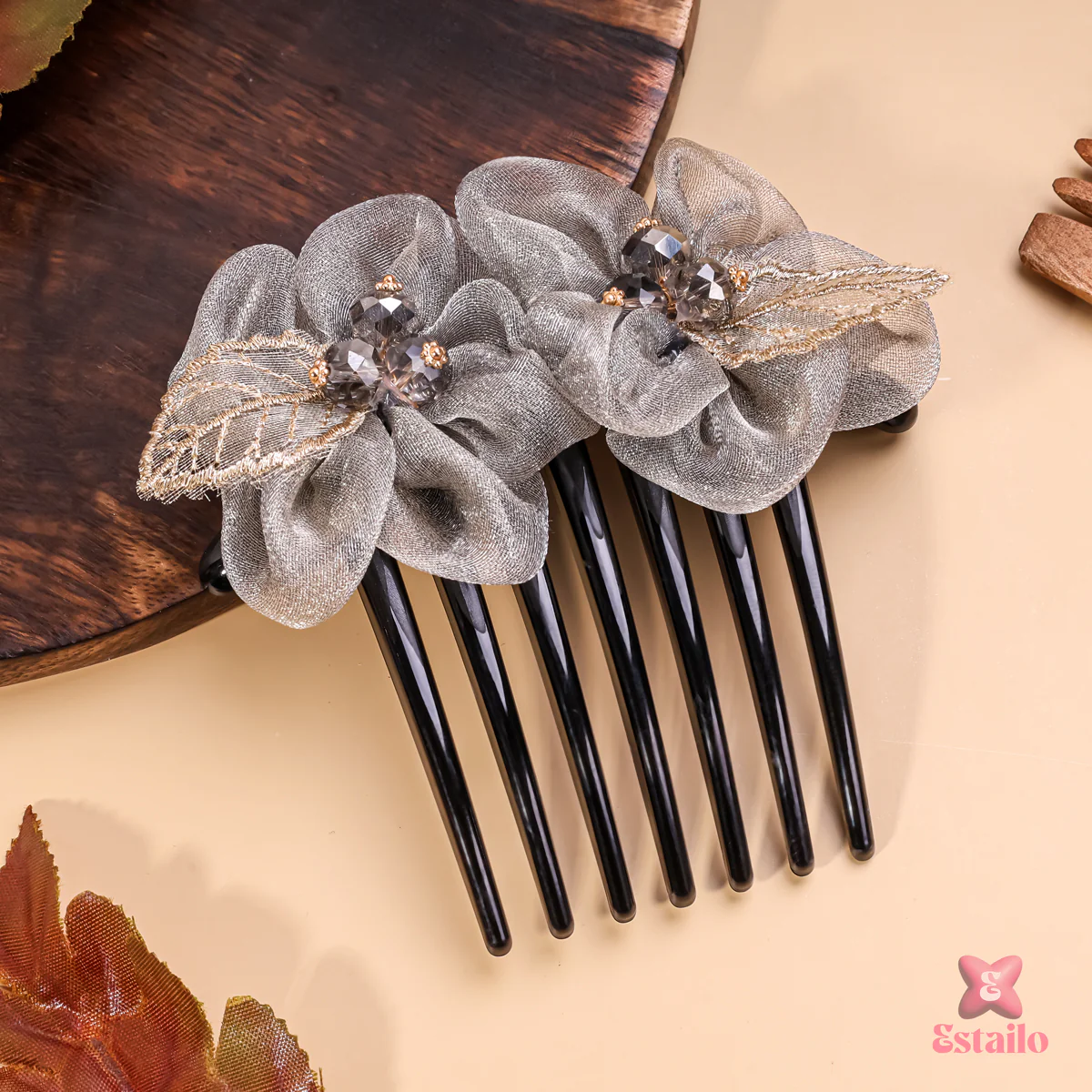 Floral Halo Hair Comb
