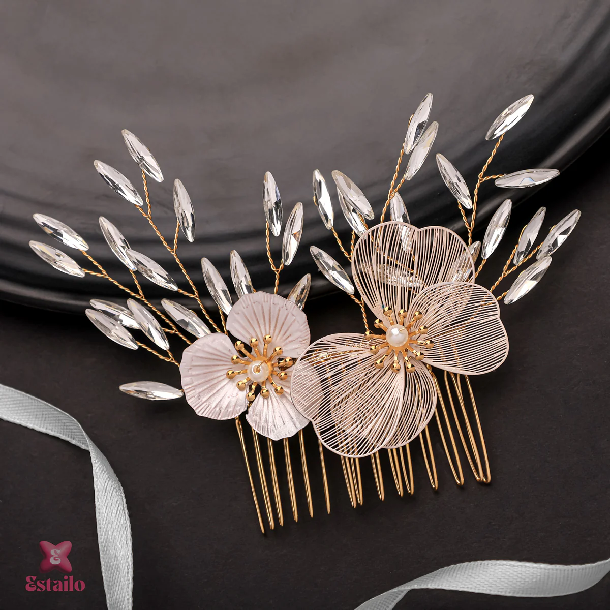 Floral Radiance Hair Comb - Image 2