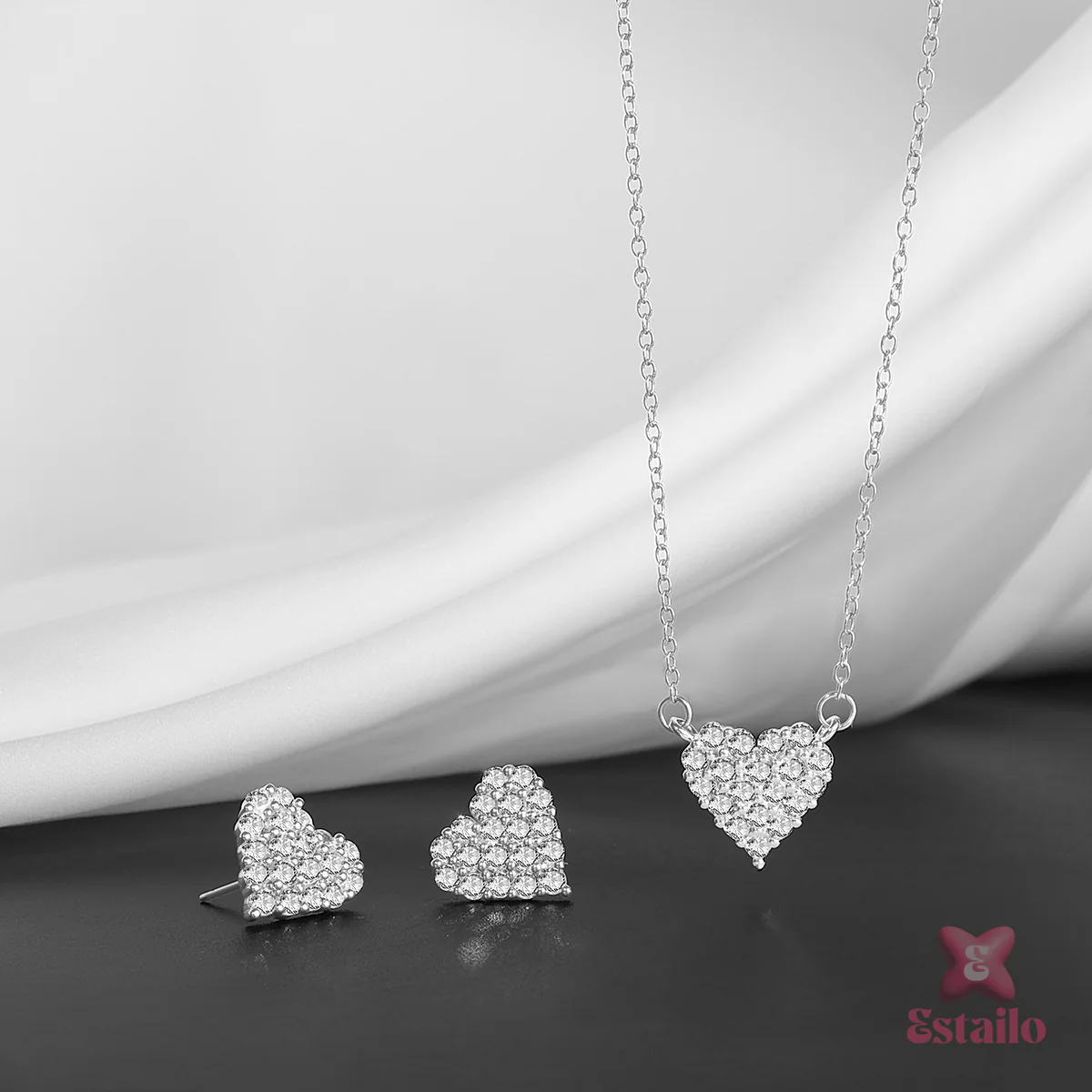 Forever Love Necklace & Earrings - Image 5