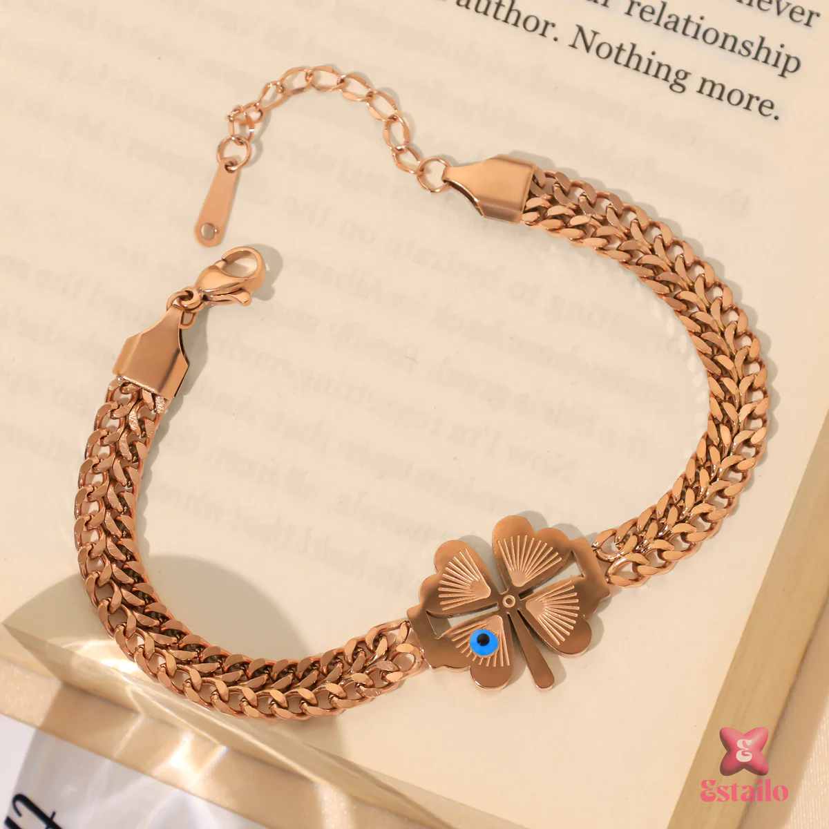 Four-Leaf Lucky Eye Bracelet - Image 2