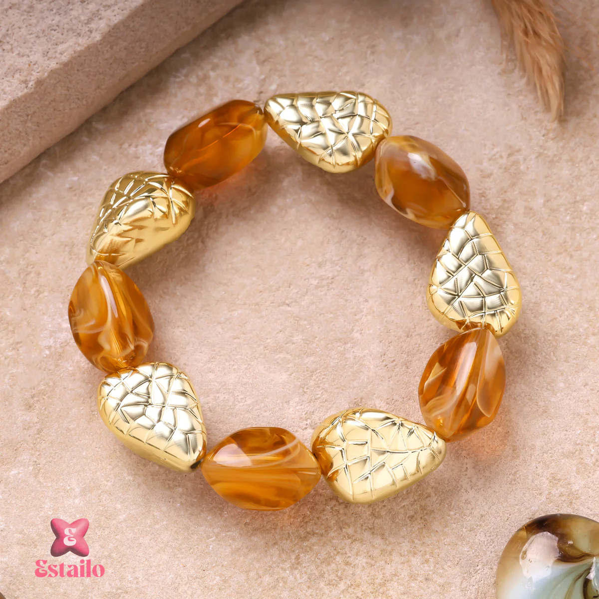 Gilded Earthwork Bracelet - Image 2
