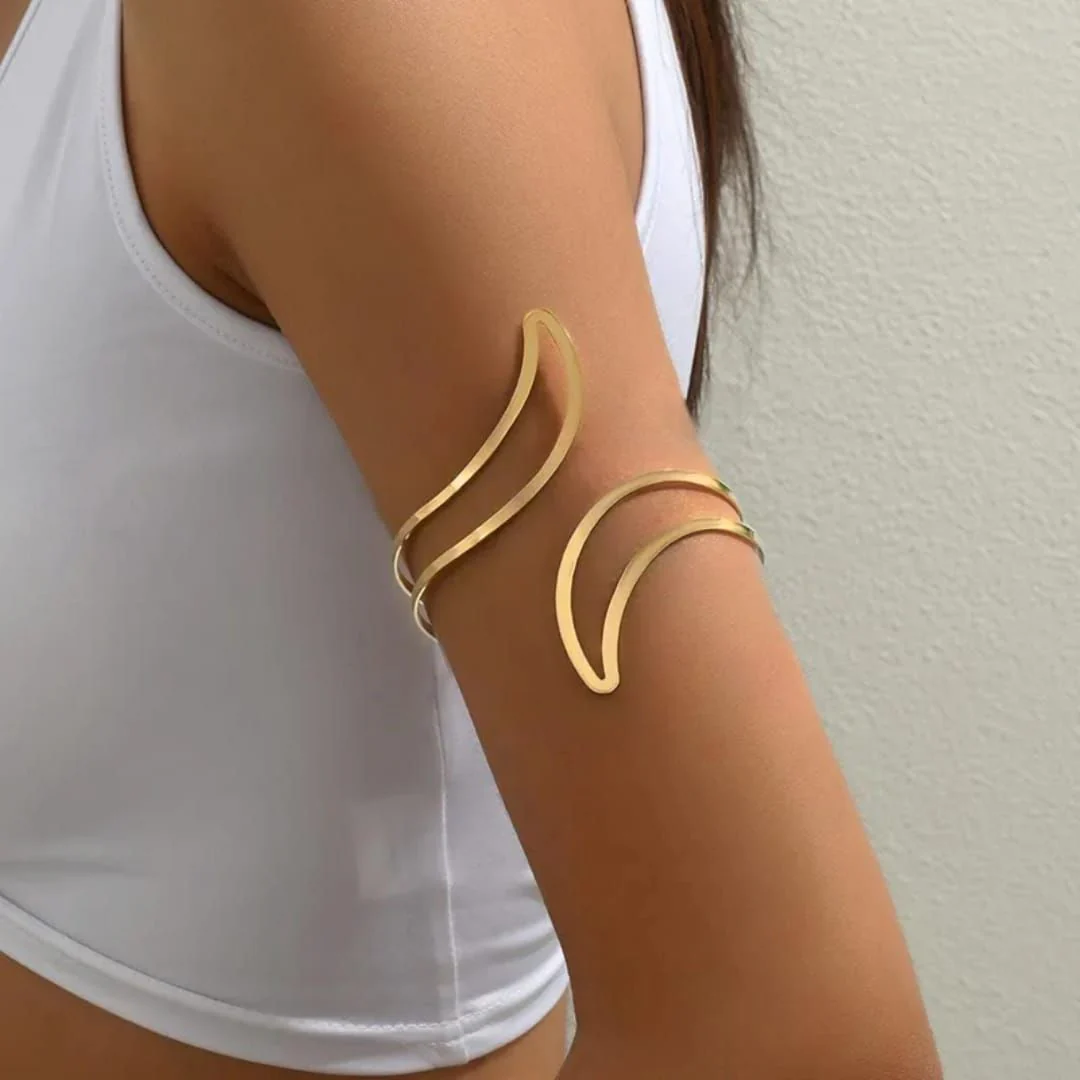 Gilded S-Curve Arm Cuff - Image 3