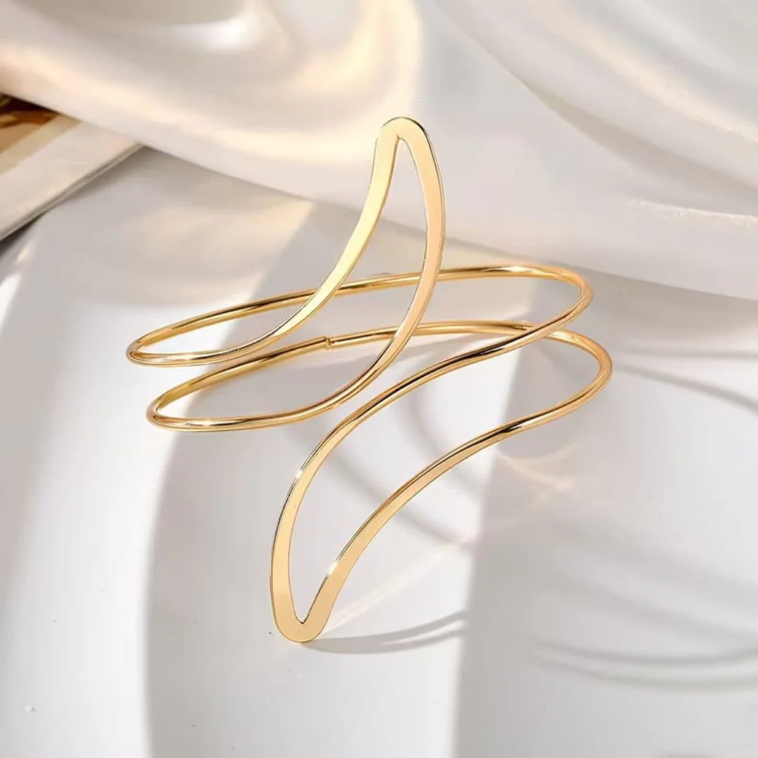 Gilded S-Curve Arm Cuff - Image 6