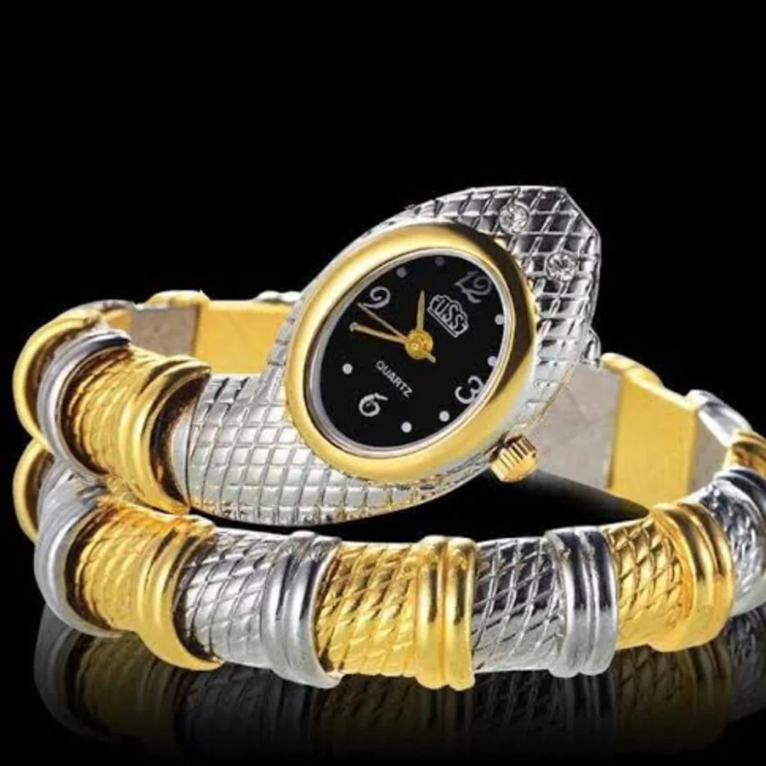 Gilded Serpenti Watch Bracelet - Image 2