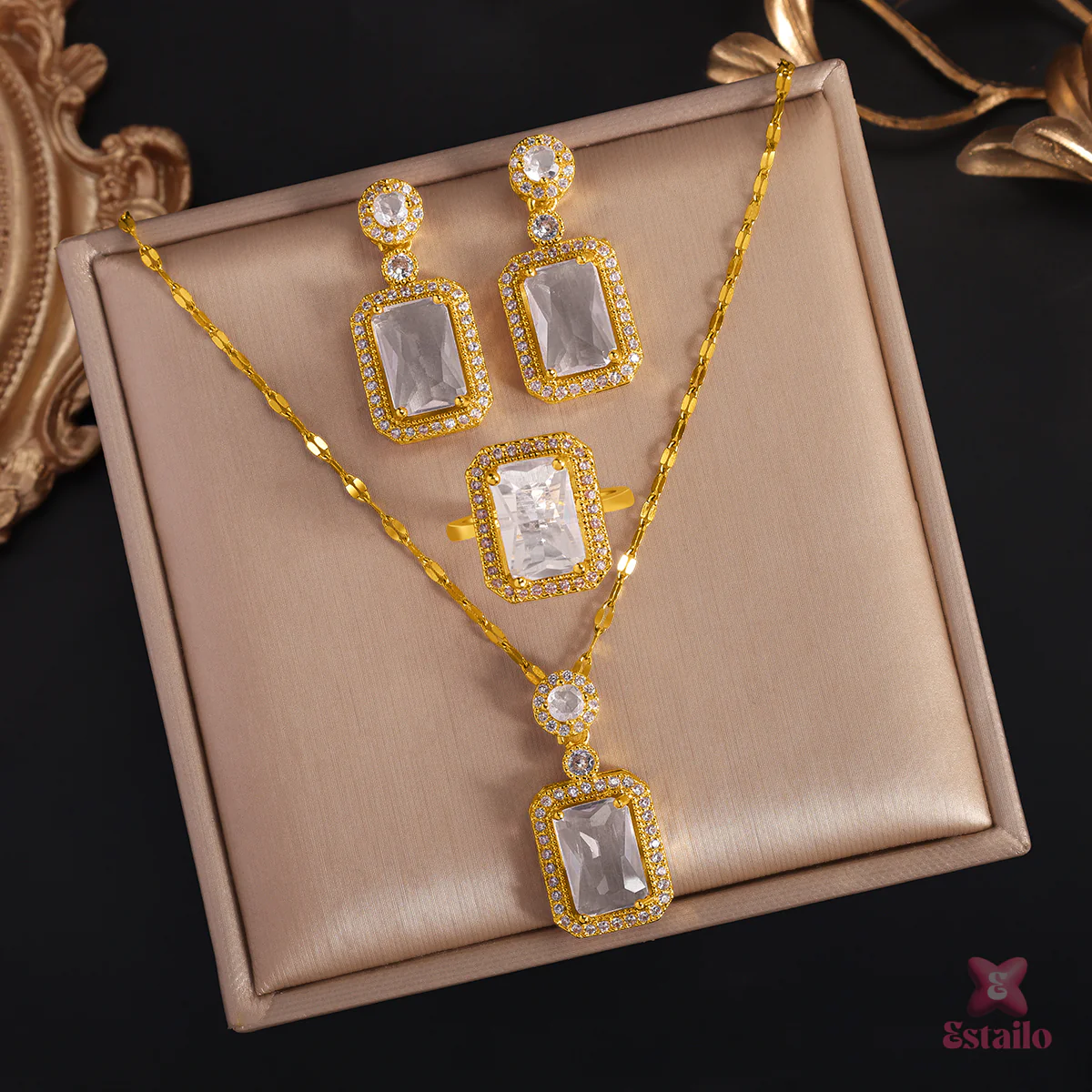 Glass Glow Necklace Set